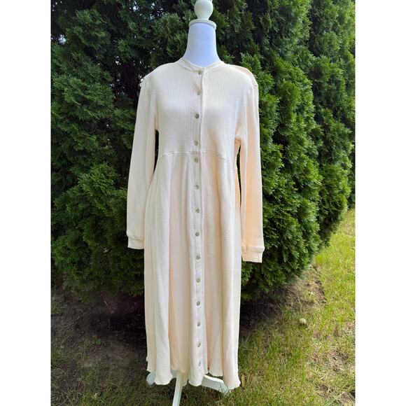 Vintage E.D. Lee Waffle Knit Dress Size Medium Made in the USA - Picture 1 of 8